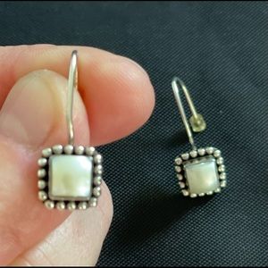 COPY - Silpada Pearl Earrings, 3/4” length